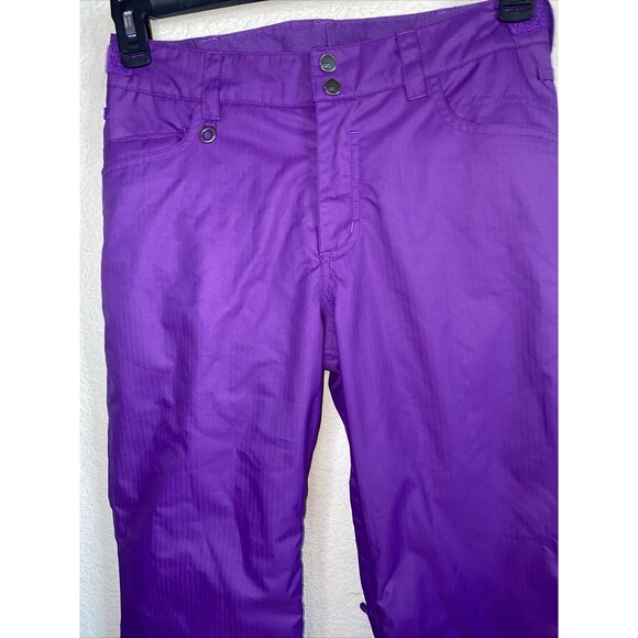 Roxy Snow board pants Diversion Pando Refitters Girls XL 16 Ski 10k purple - Picture 2 of 11
